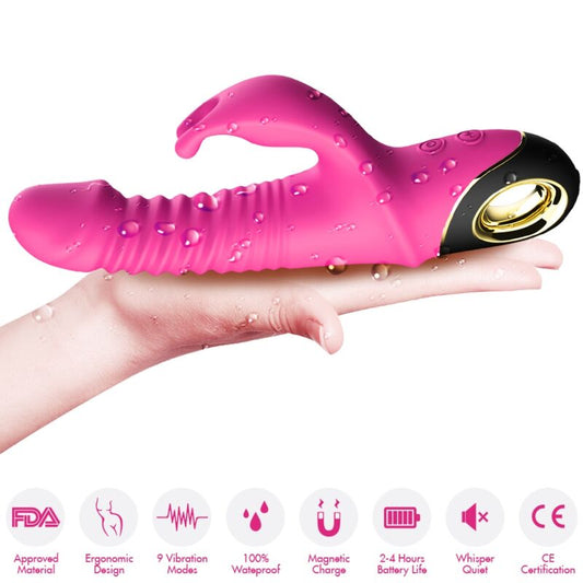 ARMONY - VIBRATORE ZING DILDO CONIGLIO FUCSIA-1
